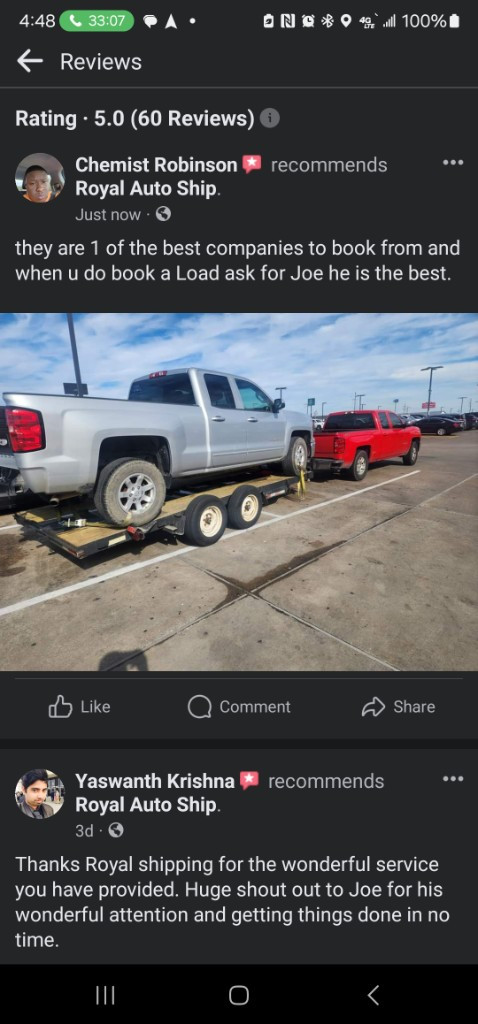 Photo by Chemist Isiah Robinson of Royal Auto Ship LLC - Large