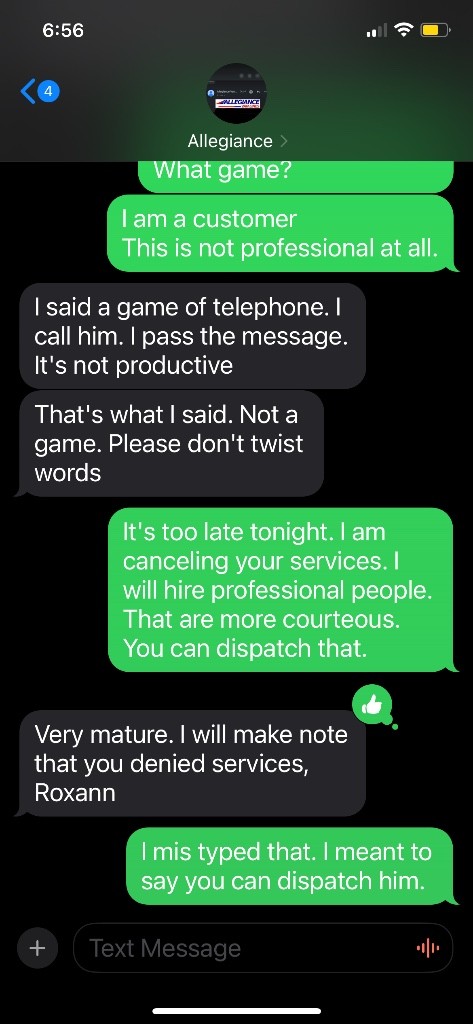 Second photo by Roxann Voges of Allegiance Moving and Storage LLC - Large