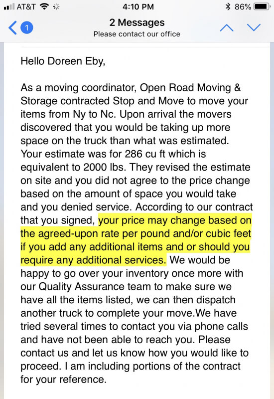 Photo by Doreen Eby of Open Road Moving and Storage - Large