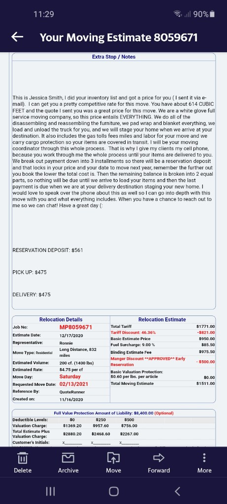 Second photo by Kenneth Nicely of Moving Pro US - Large