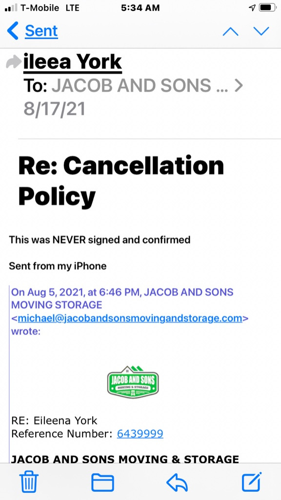 Photo by Eileena York of Jacob and Sons Moving and Storage - Large