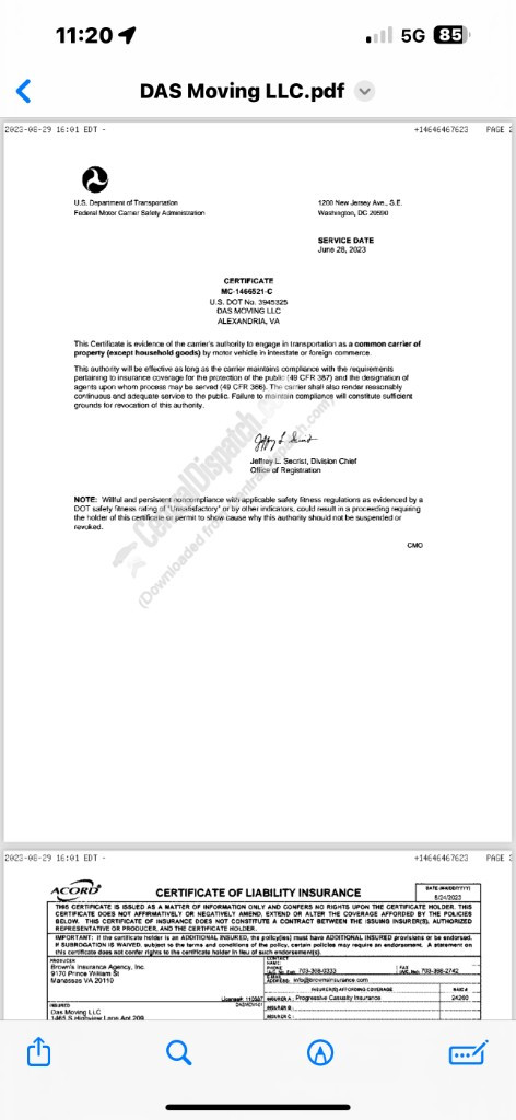 Second photo by Jessica Corrales of Das Moving LLC - Large