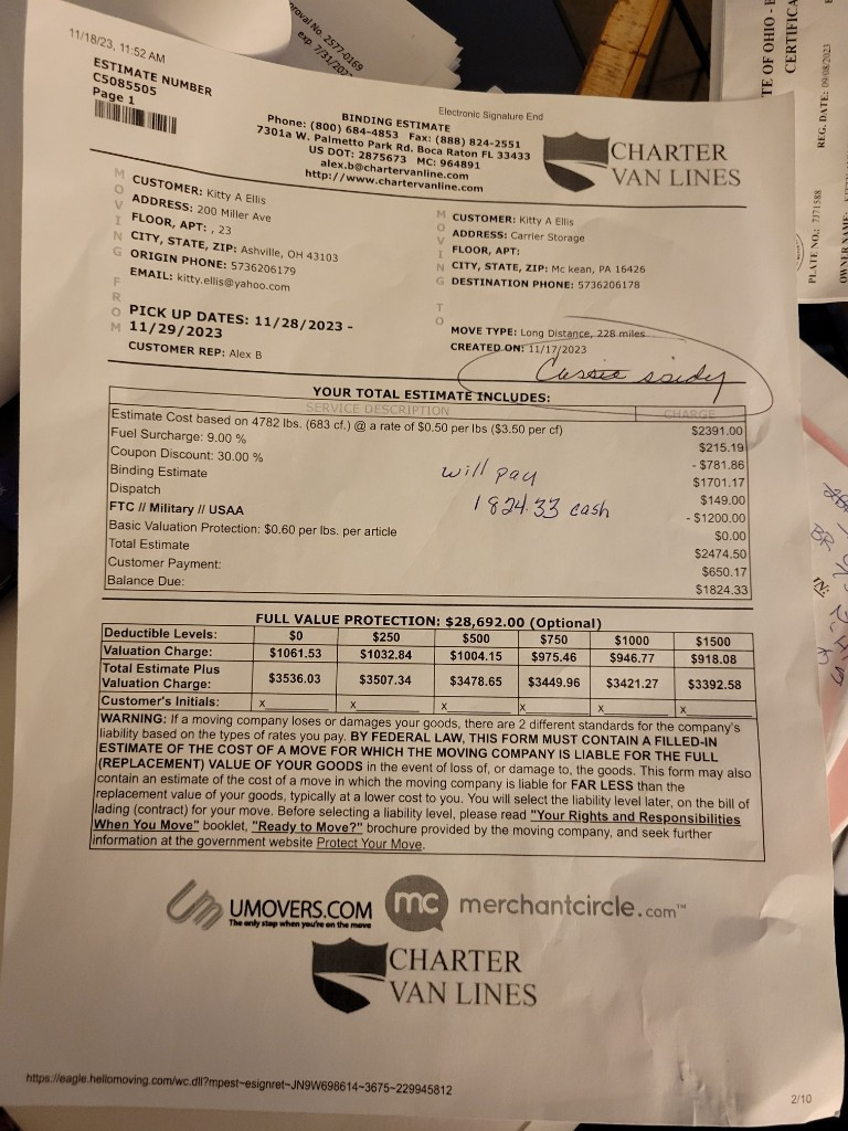 Photo by Kitty Ann Ellis of Charter Van Lines Inc. - Large