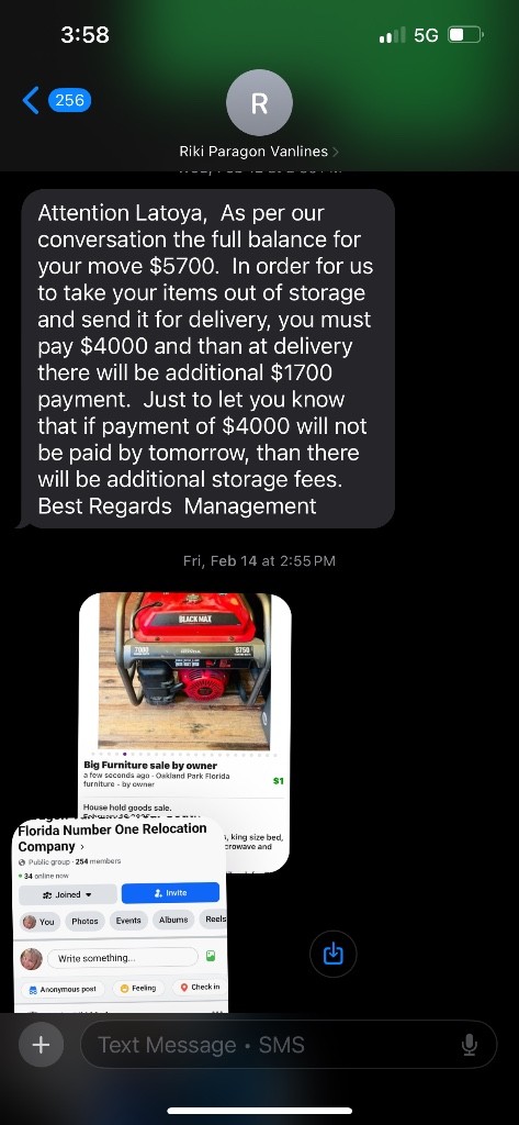 Second photo by Latoya Bullard of Paragon Van Lines - Large