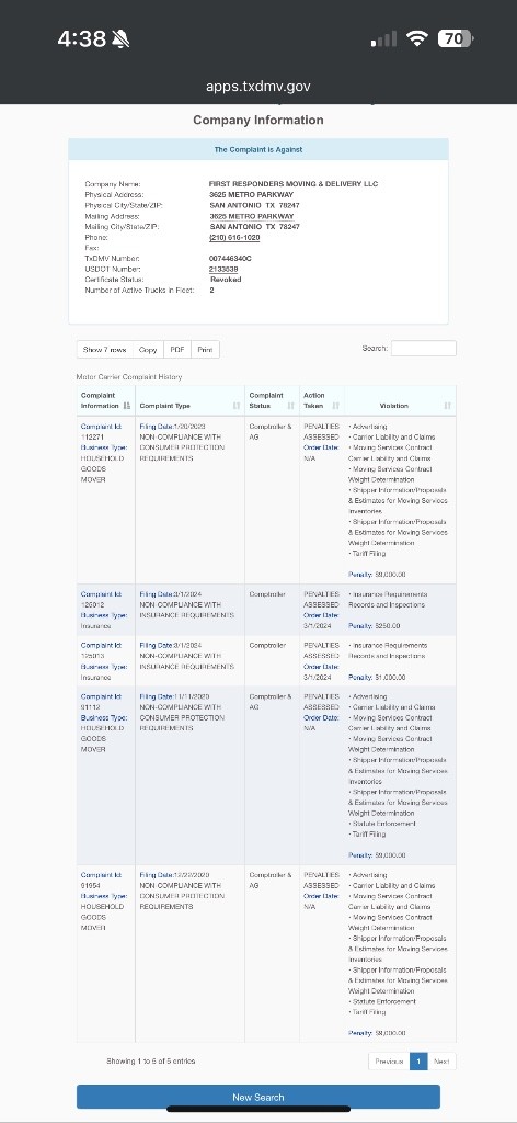 Photo by Heather Russell of First Responders Moving - Large