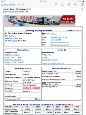 Photo by Naresh Sharma of All Over United Moving and Storage - Large