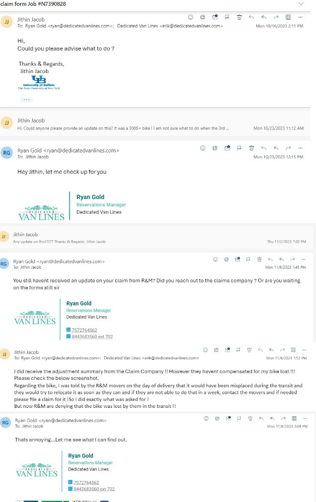 Photo by Jithin Jacob of Dedicated Van Lines - Large