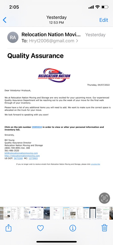 Photo by Volodymyr Hrytsyuk of Relocation Nation Moving and Storage LLC - Large