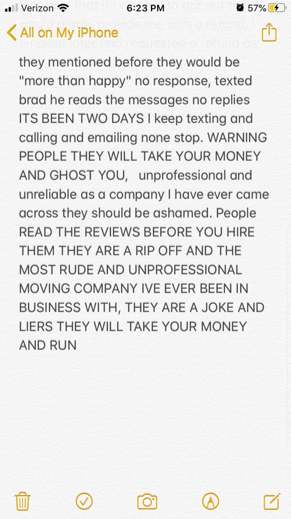 Second photo by Kilee Carter of National Express Moving - Large