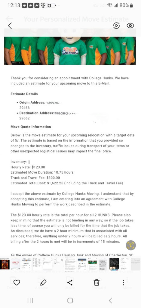 Photo by Angela Ramsey of College Hunks Hauling Junk & Moving - Large