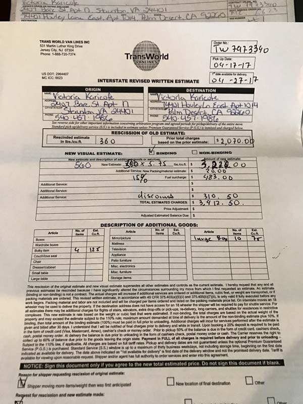 Photo by Victoria Karicofe of Trans World Van Lines INC - Large