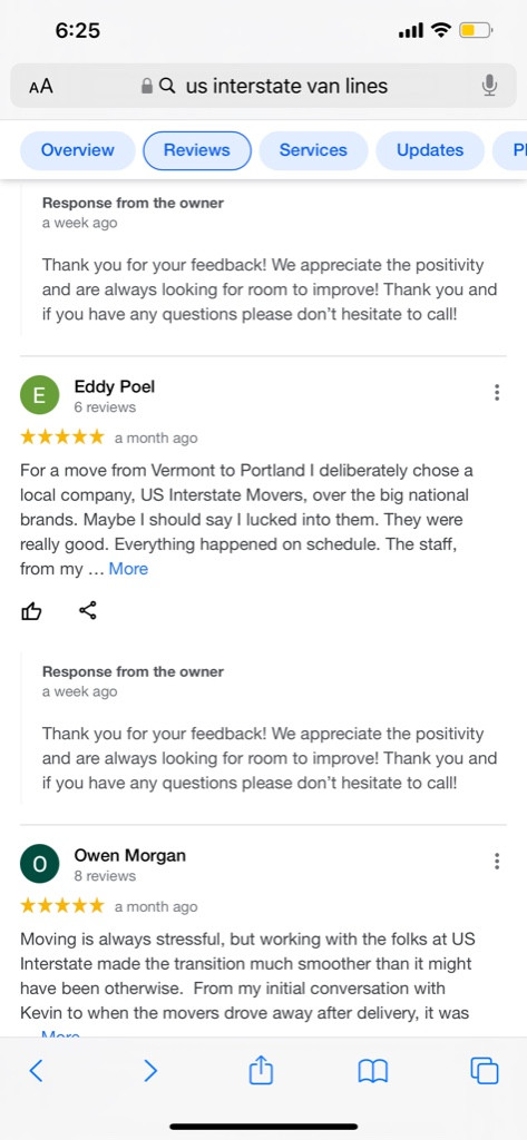 Photo by Anne Chapman of US Interstate Van Lines - Large