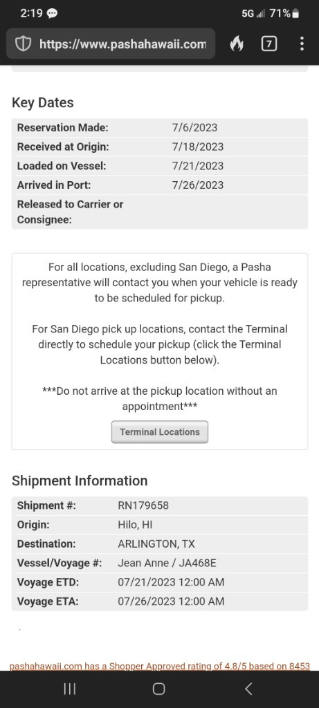 Photo by Jim Fullmer of Pasha Hawaii - Large