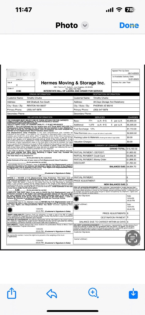 Photo by Timothy Churko of Hermes Moving and Storage - Large