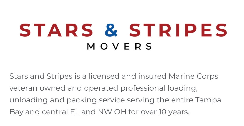 Second photo by Meleah Dillon of Stars and Stripes Movers - Large