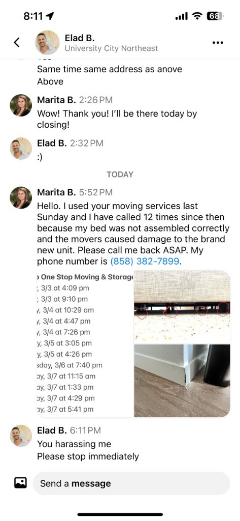 Second photo by Marita Barger of One Stop Moving & Storage - Large