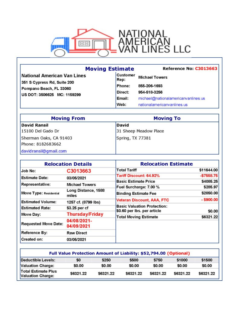Photo by David Ransil of National American Van Lines - Large
