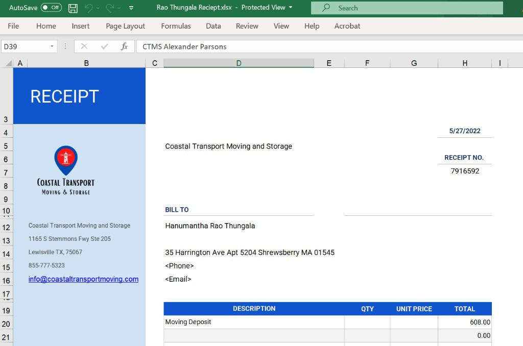 Photo by Hanu Thungala of Coastal Transport Moving and Storage  - Large