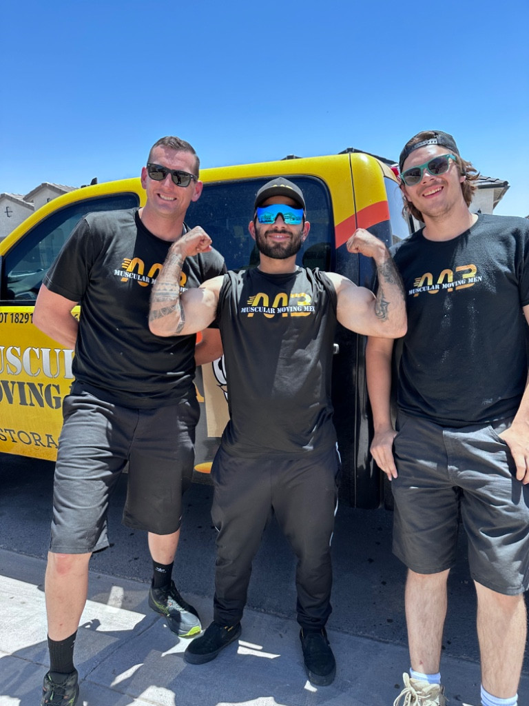 Photo by Cathy Kay of Muscular Moving Men - Large