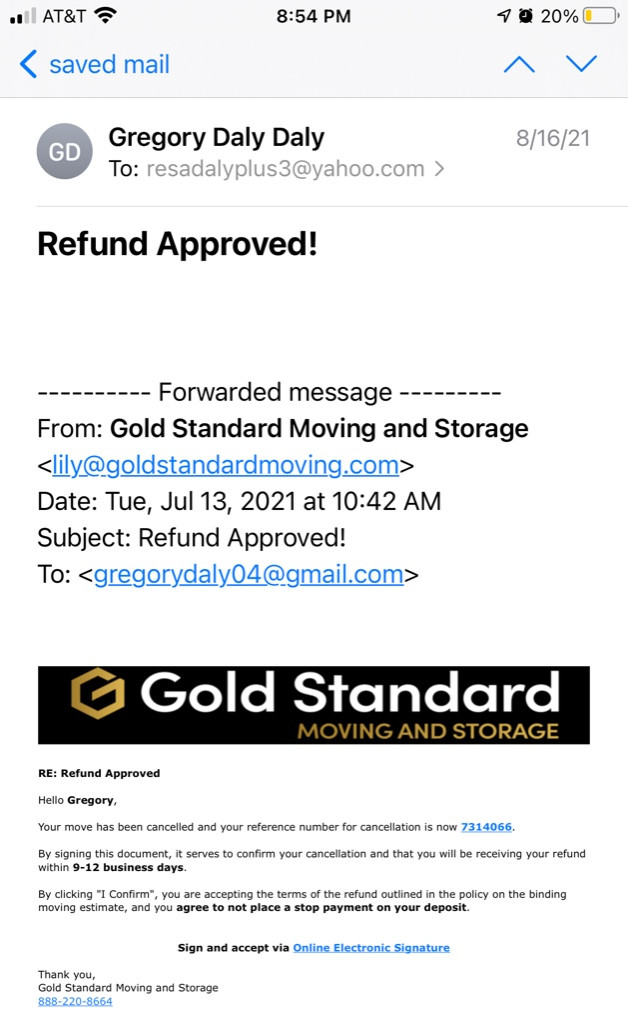 Photo by Gregory Daly of Gold Standard Moving and Storage LLC - Large