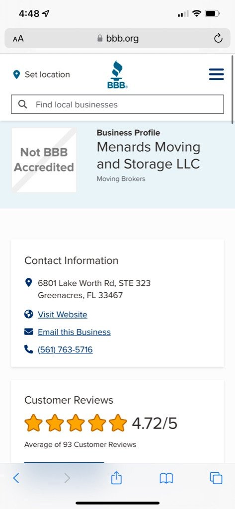 Photo by Randell Hiester of Menards Moving and Storage - Large