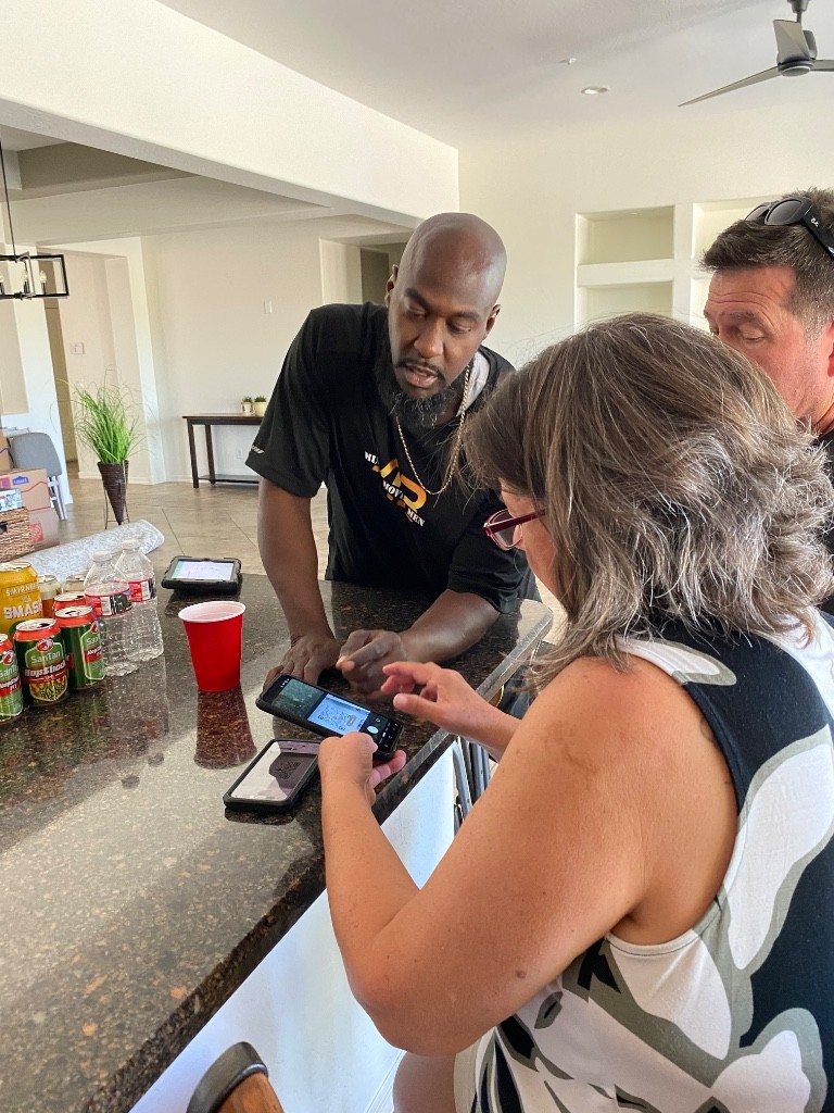 Second photo by Anna Ball of Muscular Moving Men - Large