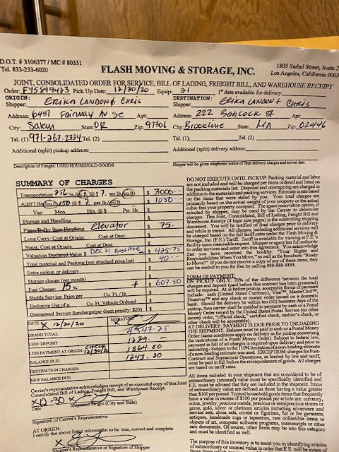 Second photo by Erika Landon of Safeway Moving Systems - Large