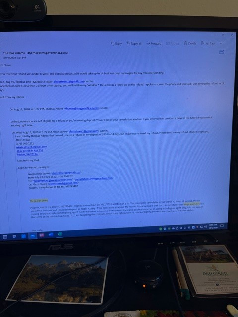 Second photo by Alexis M Stowe of Mega Van Lines - Large