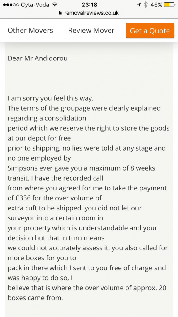 Photo by Panayiotis Andidorou of Simpsons Removals - Large