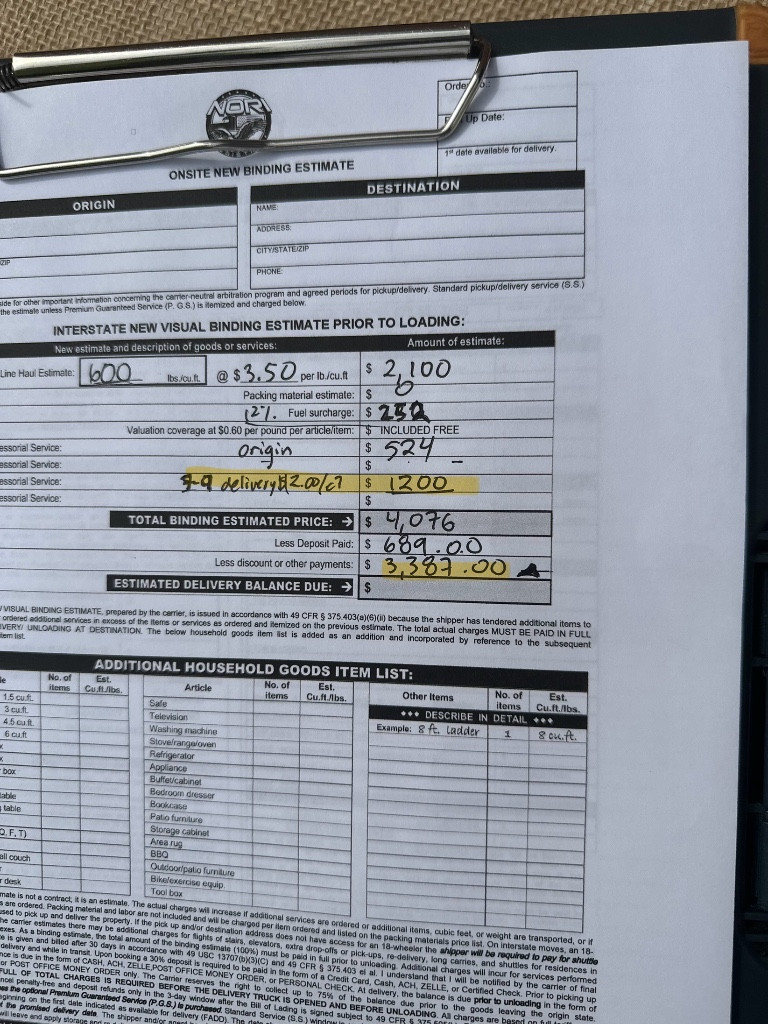 Second photo by Sydney Doe of 3 Brothers Moving & Storage - Large