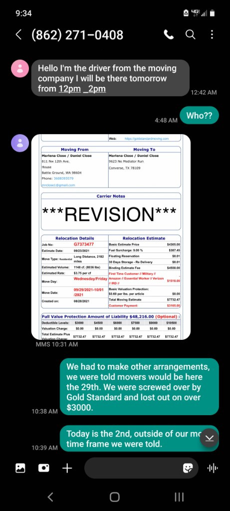 Photo by Marlena Close of Gold Standard Moving and Storage LLC - Large