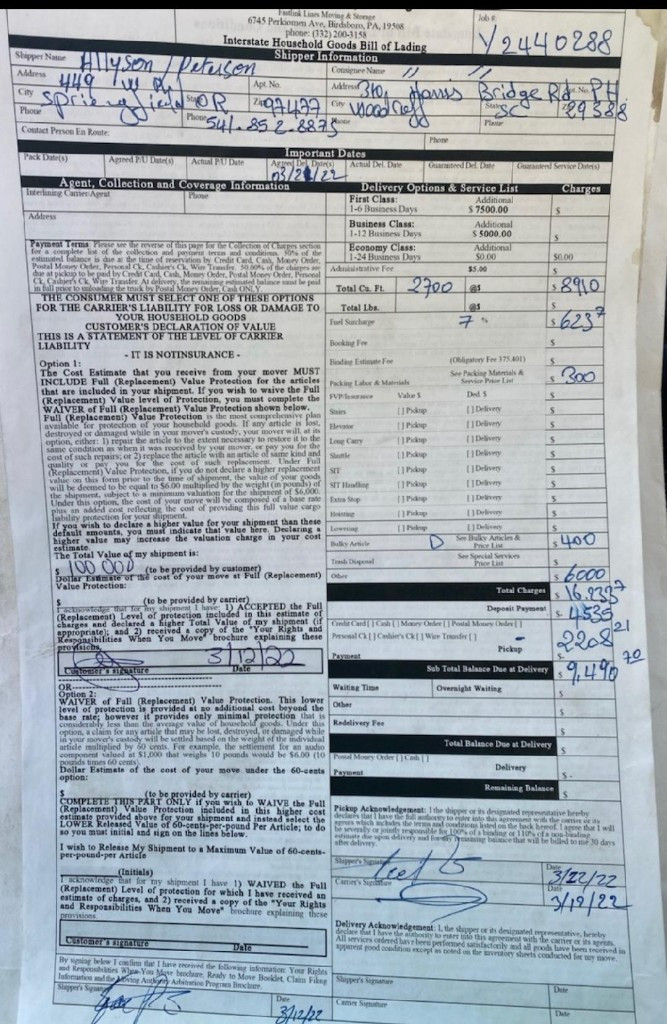 Photo by Allyson Peterson of Navistar Van Lines LLC - Large