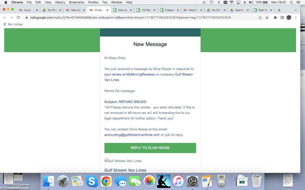 Second photo by Maya Dietz of Gulf Stream Van Lines - Large