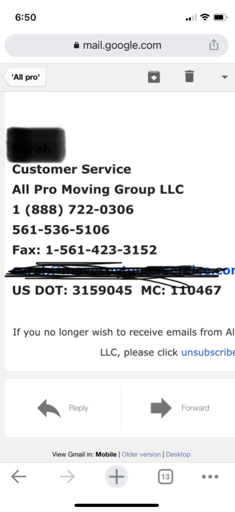 Photo by Molly Horner of All Pro Moving Group LLC - Large