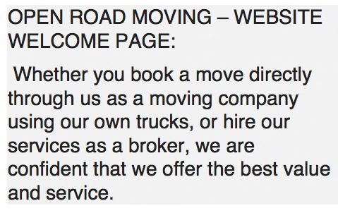 Photo by Vicki Read of Open Road Moving and Storage - Large