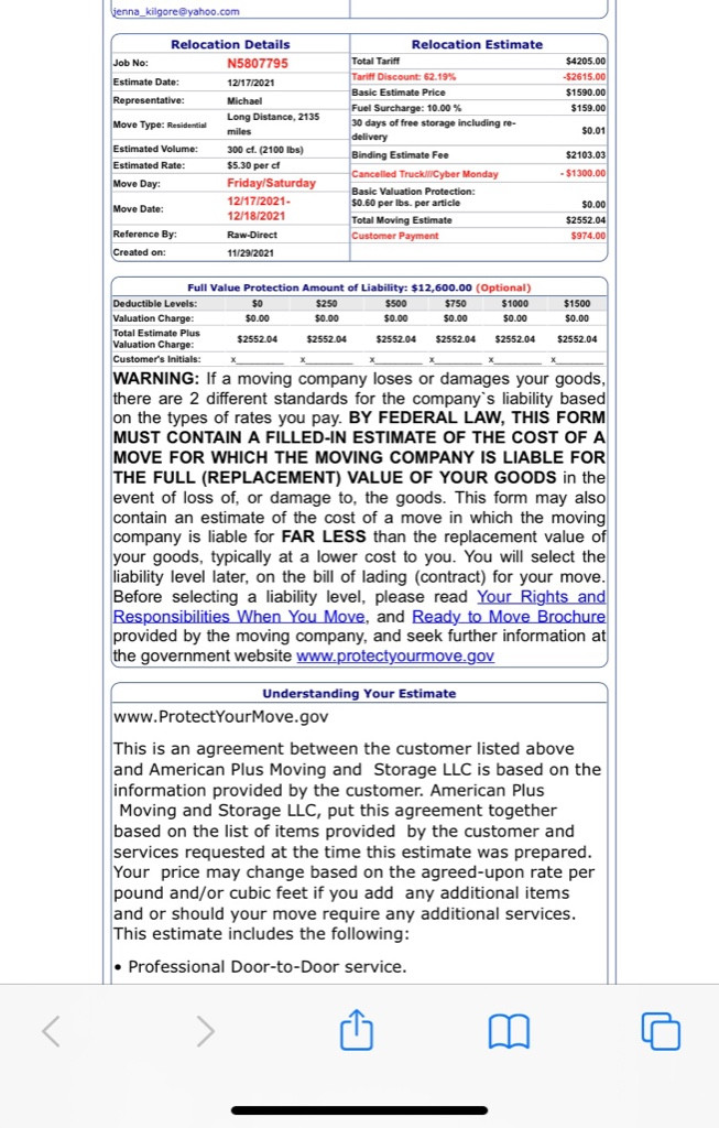 Photo by Jenna Kilgore of American Plus Moving and Storage - Large