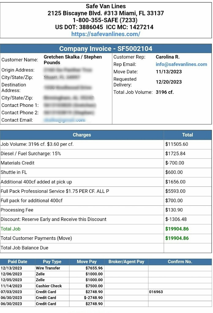 Photo by Gretchen Skalka of Safe Van Lines LLC - Large