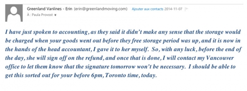 Photo by Paula of Greenland Vanlines - Large