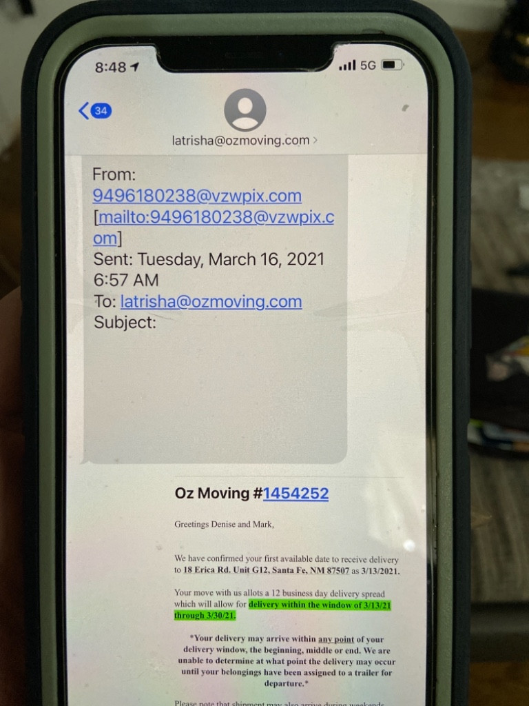 Second photo by Mark Webster of Oz Moving & Storage - Large