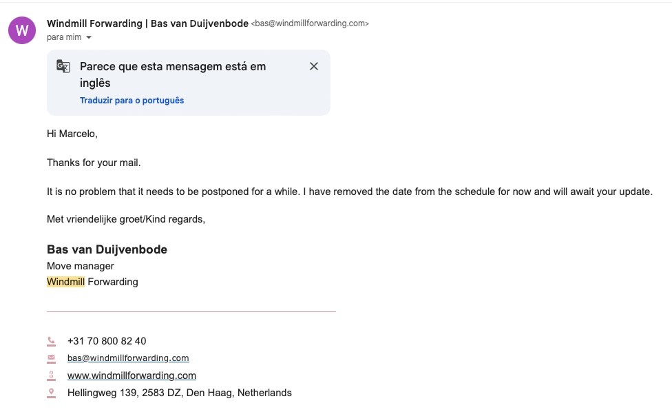 Photo by Marcelo Machado Da Silva of Windmill Forwarding - Large