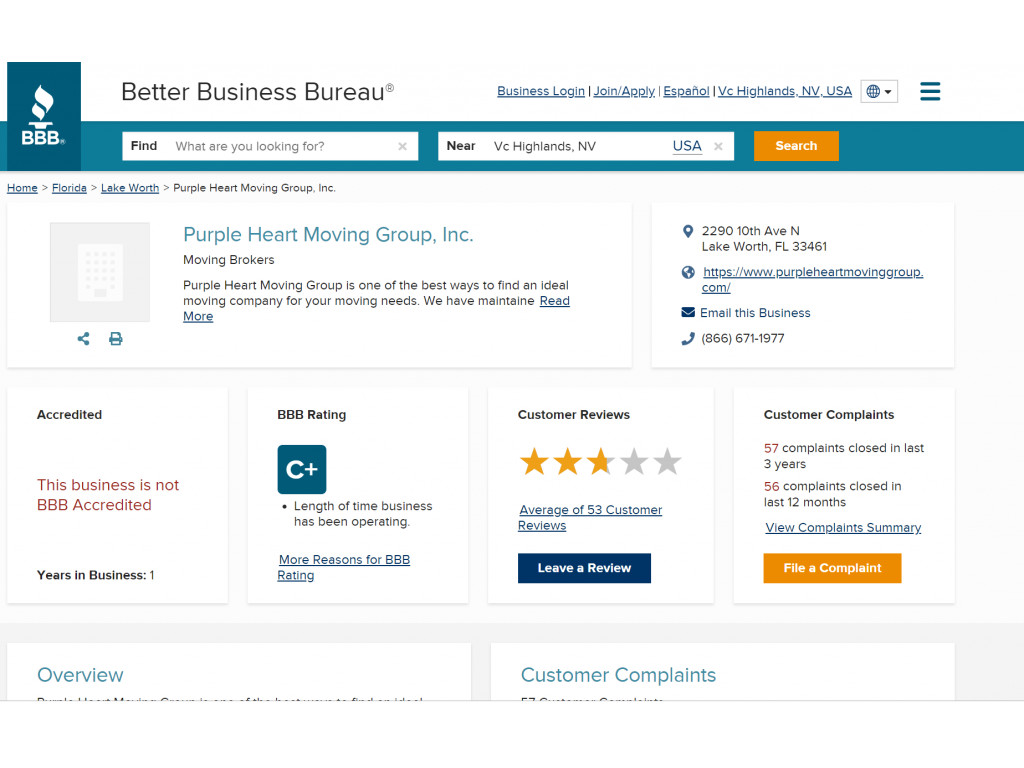 Second photo by Darwin Dobson of Purple Heart Moving Group - Large