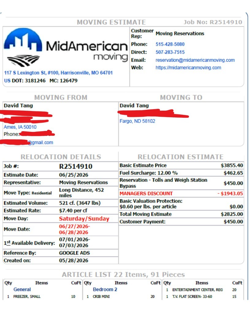 Photo by David Tang of MidAmerican Moving - Large
