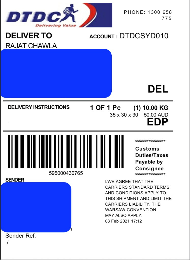 Photo by Rajat Chawla of DTDC Australia - Large