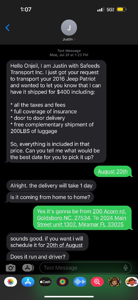 Photo by Onjeil Grantham of Safeeds Transport Inc - Large