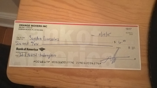 Second photo by Sandra Gonzalez of Orange Movers - Large