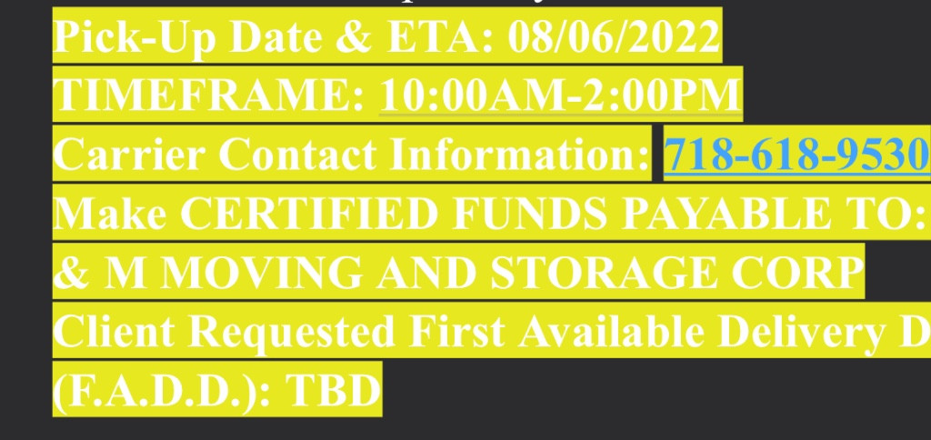 Photo by Leo Rodriguez of G & M Moving and Storage Corp. - Large