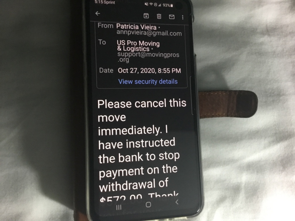 Second photo by Patricia Vieira of US Pro Moving and Logistics LLC - Large