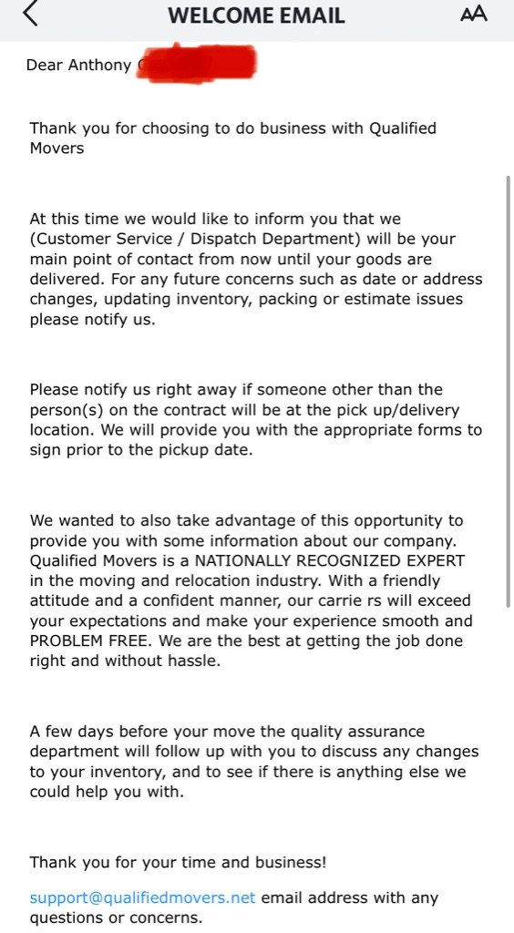 Second photo by Anthony Gore of Qualified Movers LLC - Large