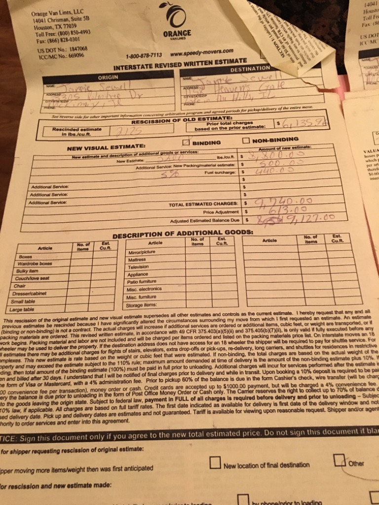 Second photo by Jamie Sewell of Orange Van Lines, LLC - Large