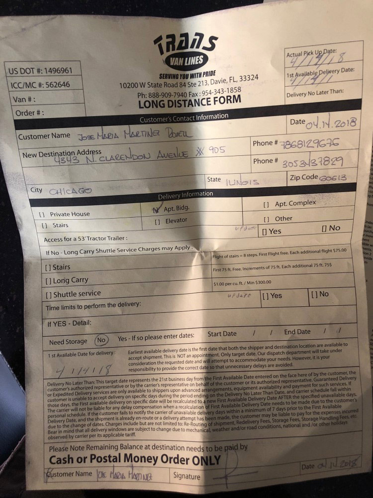 Photo by Jose Maria Martinez of Trans Van Lines - Large